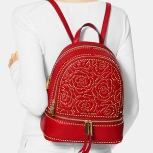 Michael Kors Rhea Studded Petal Backpack
